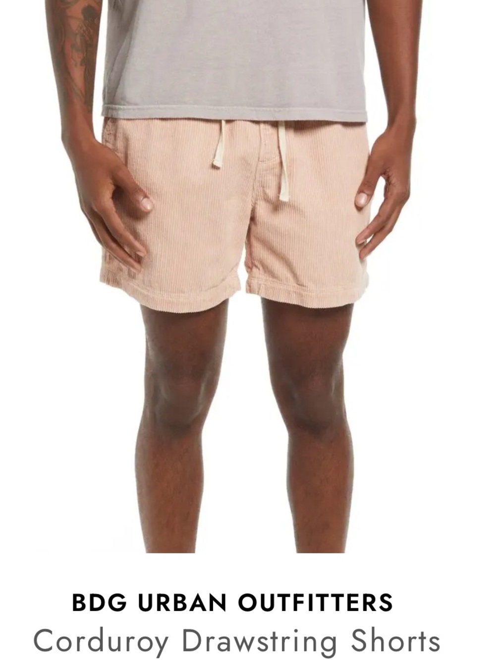 Men’s Urban Outfitters BDG Corduroy Drawstring Shorts 100% cotton size L